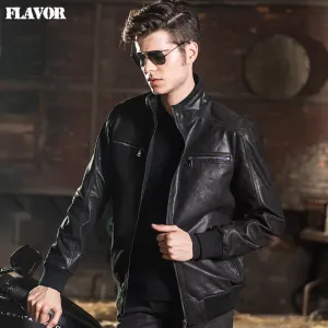 Men's Genuine Leather Motorcycle Jacket