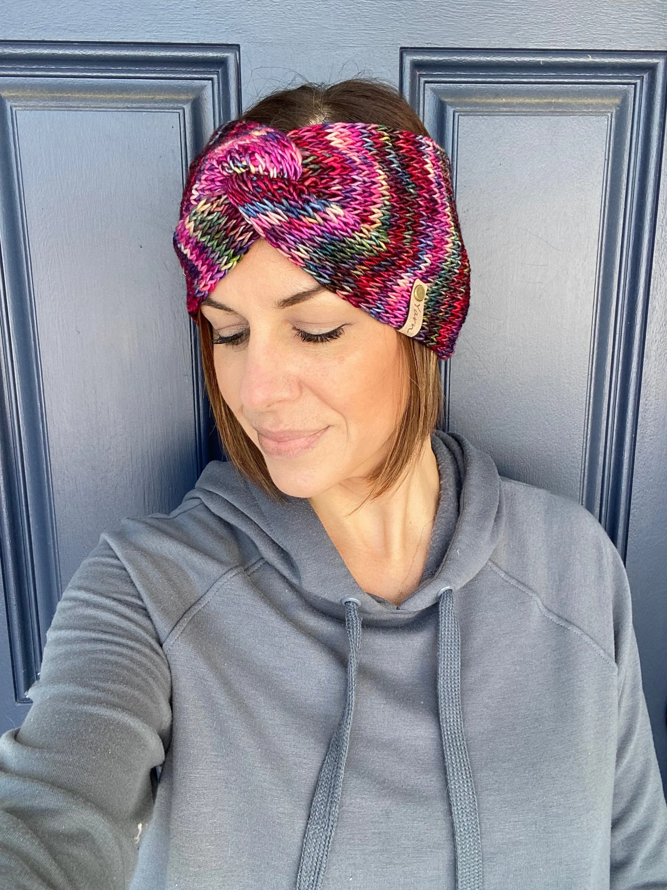 Merino wool knit headband