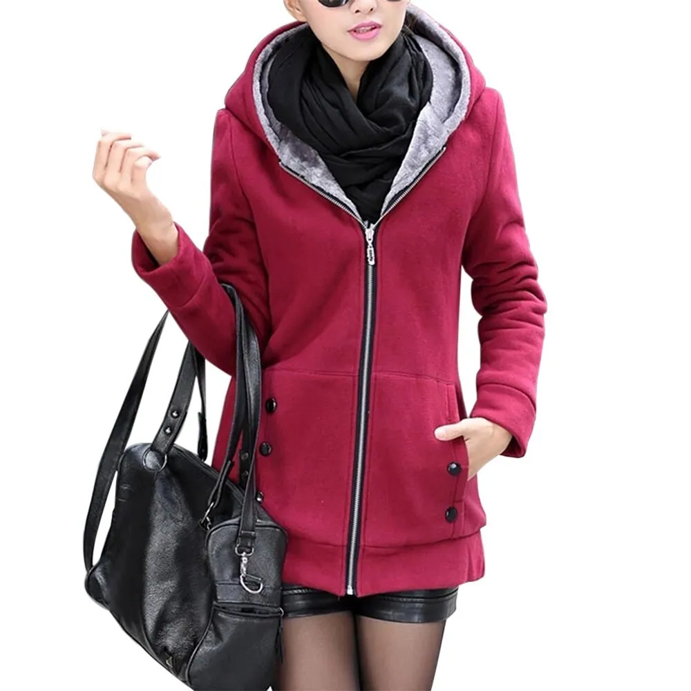 Mid-length plus size sweater coat