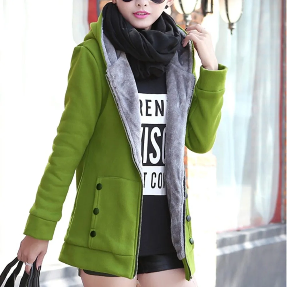 Mid-length plus size sweater coat