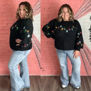 Noel Sequin Bell Sleeve Sweater