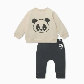 Panda Sweater & Pocket Joggers Outfit