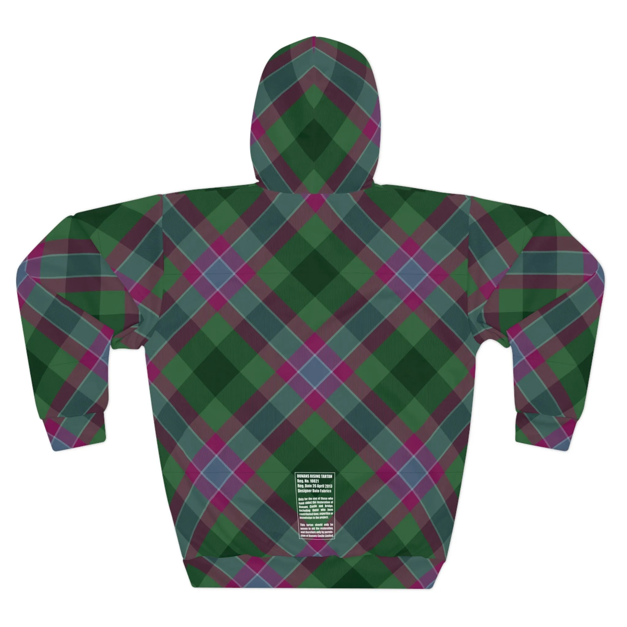 Personalised Dunans Rising Tartan Hoodie