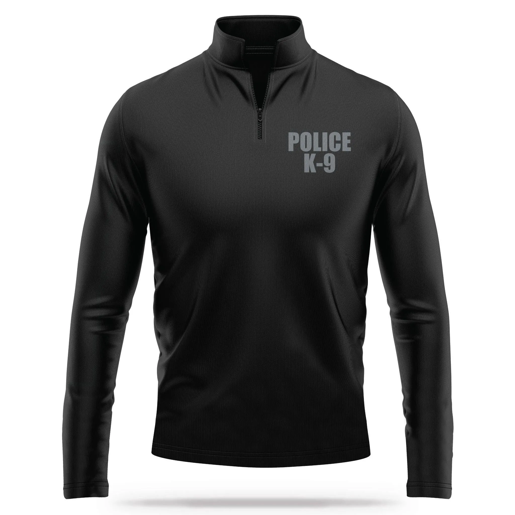 [POLICE K9] Performance Quarter Zip Jacket [BLK/GRY]