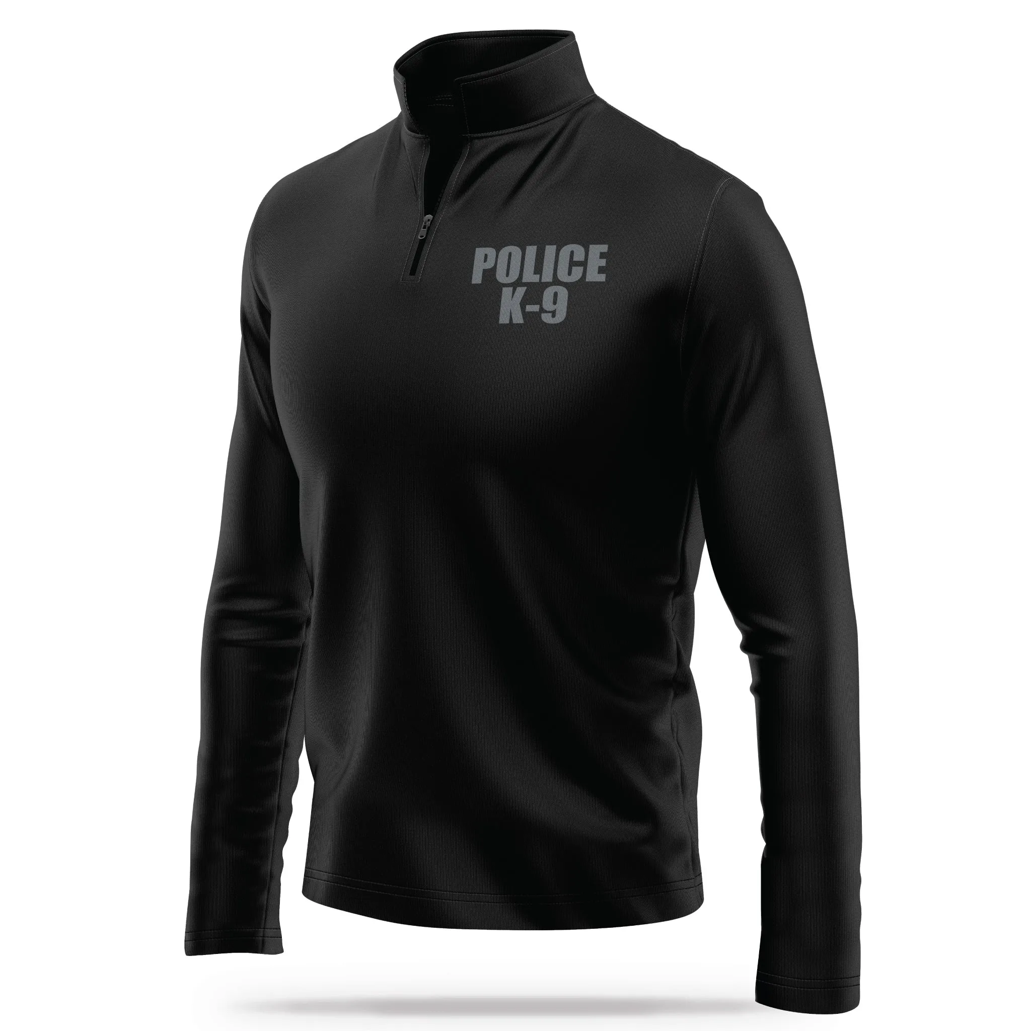 [POLICE K9] Performance Quarter Zip Jacket [BLK/GRY]