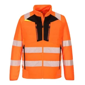 Portwest DX4 High Visibility Padded Hybrid Baffle Jacket - RIS 3279-DX473