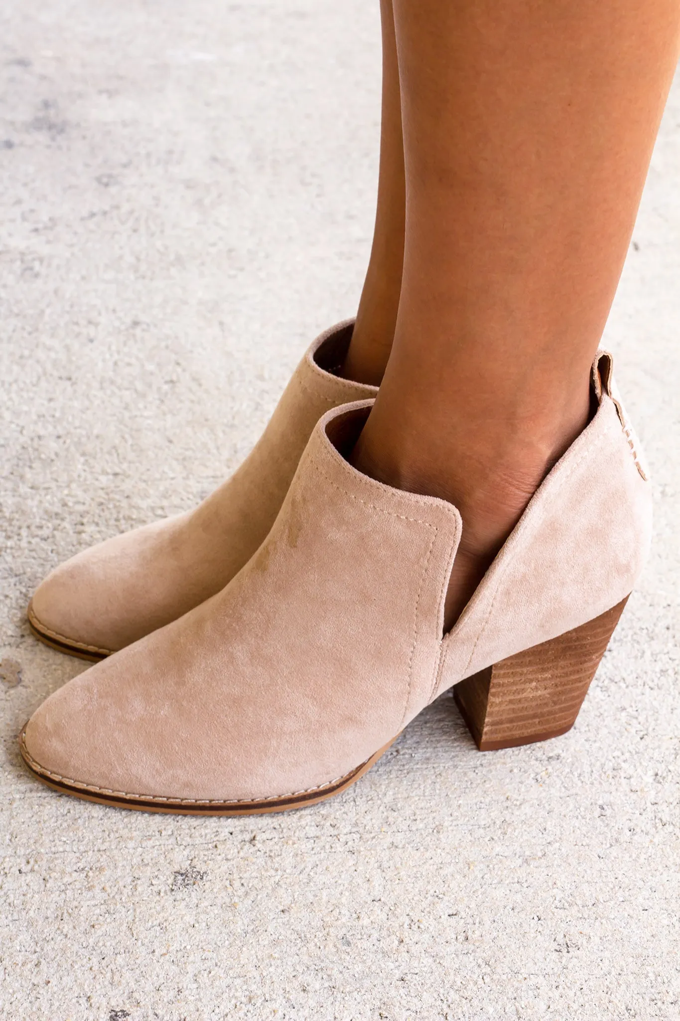 Priscilla Taupe Booties