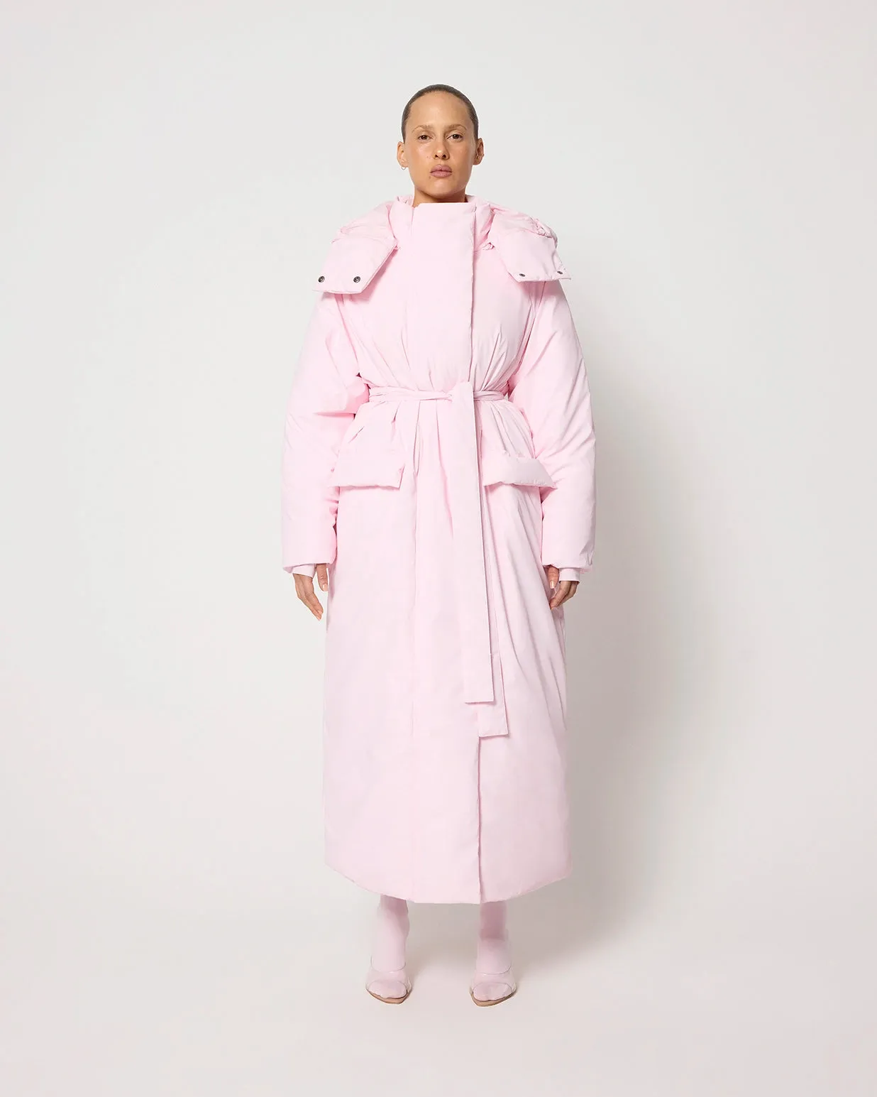 Puffer Coat | Powder Pink