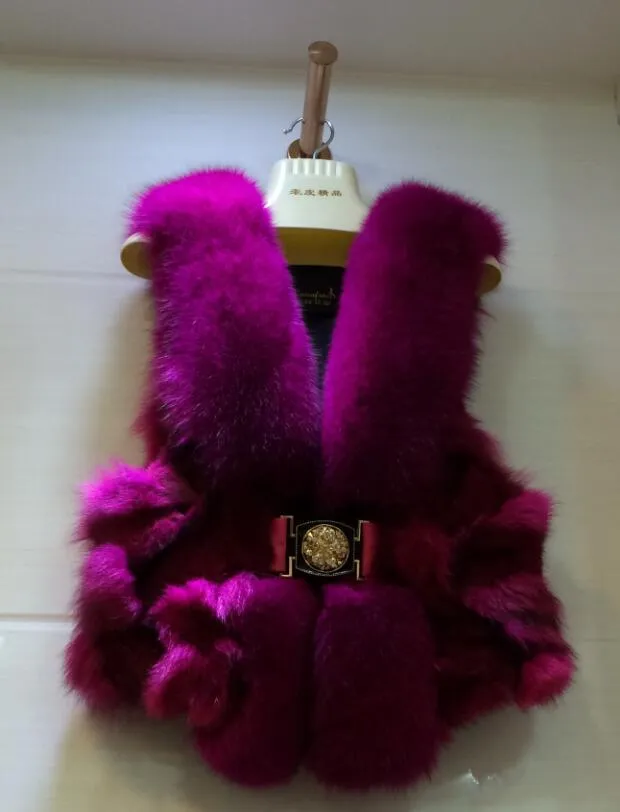 Real Fox Fur Vest (Multi-Colors)