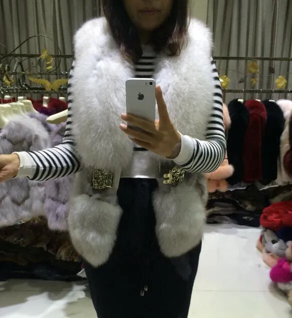 Real Fox Fur Vest (Multi-Colors)