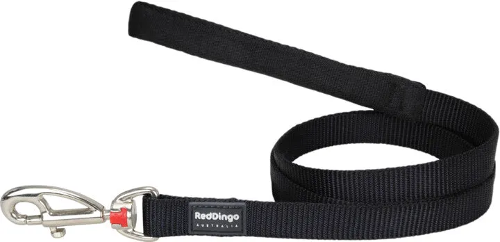 Red Dingo Leash Black Medium 20mm 6ft