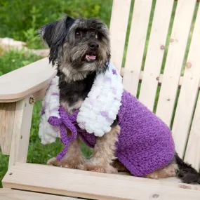 Red Heart Crochet Purpleicious Dog Coat