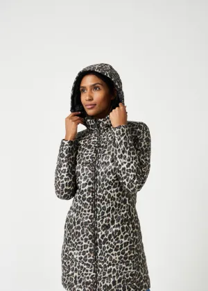 Reversible Classic Leopard Duck Down Puffer Coat