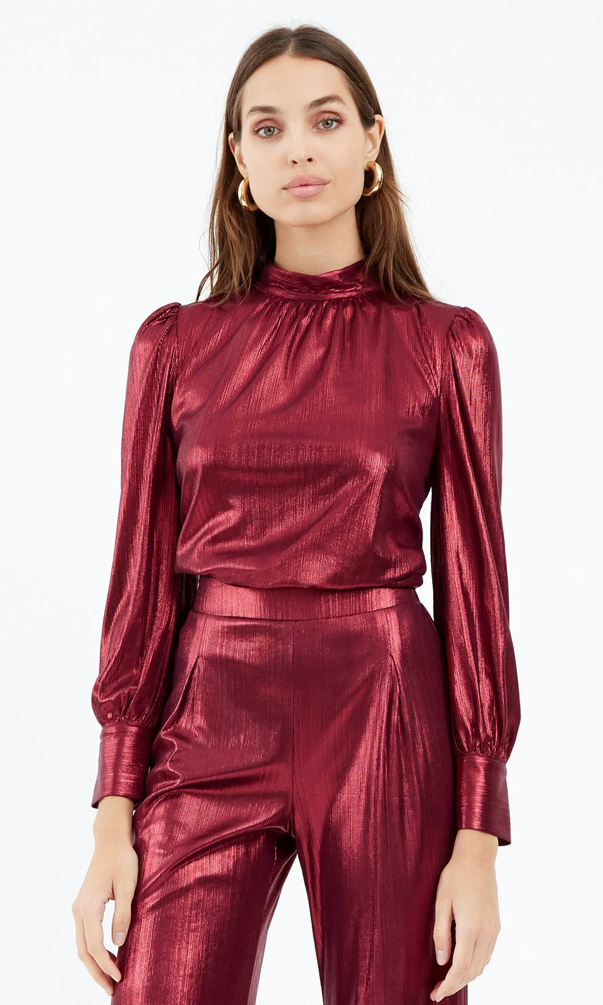 Rheanna Metallic Blouse