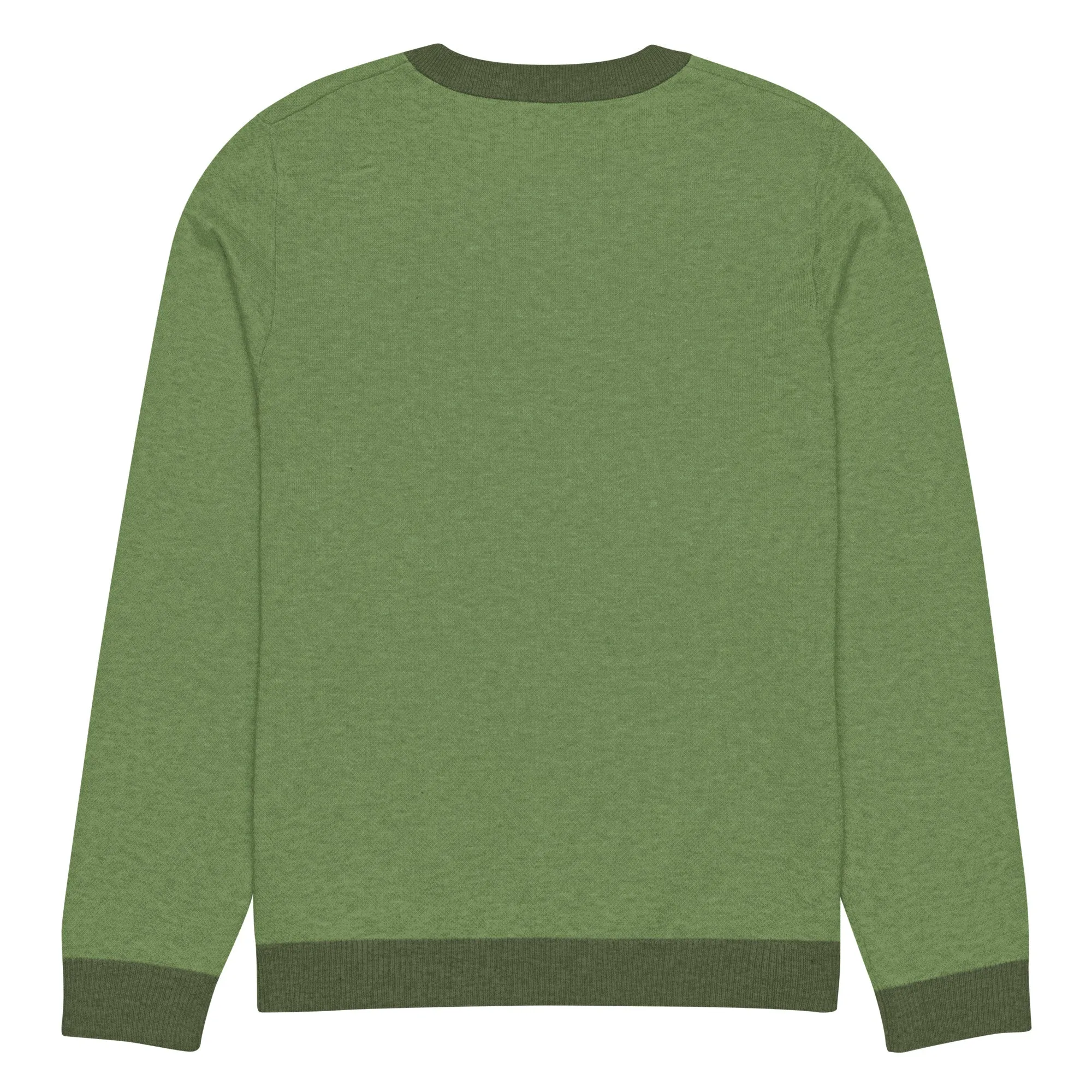 Santa Claus Is A Black Man (Green) Knitted Sweater