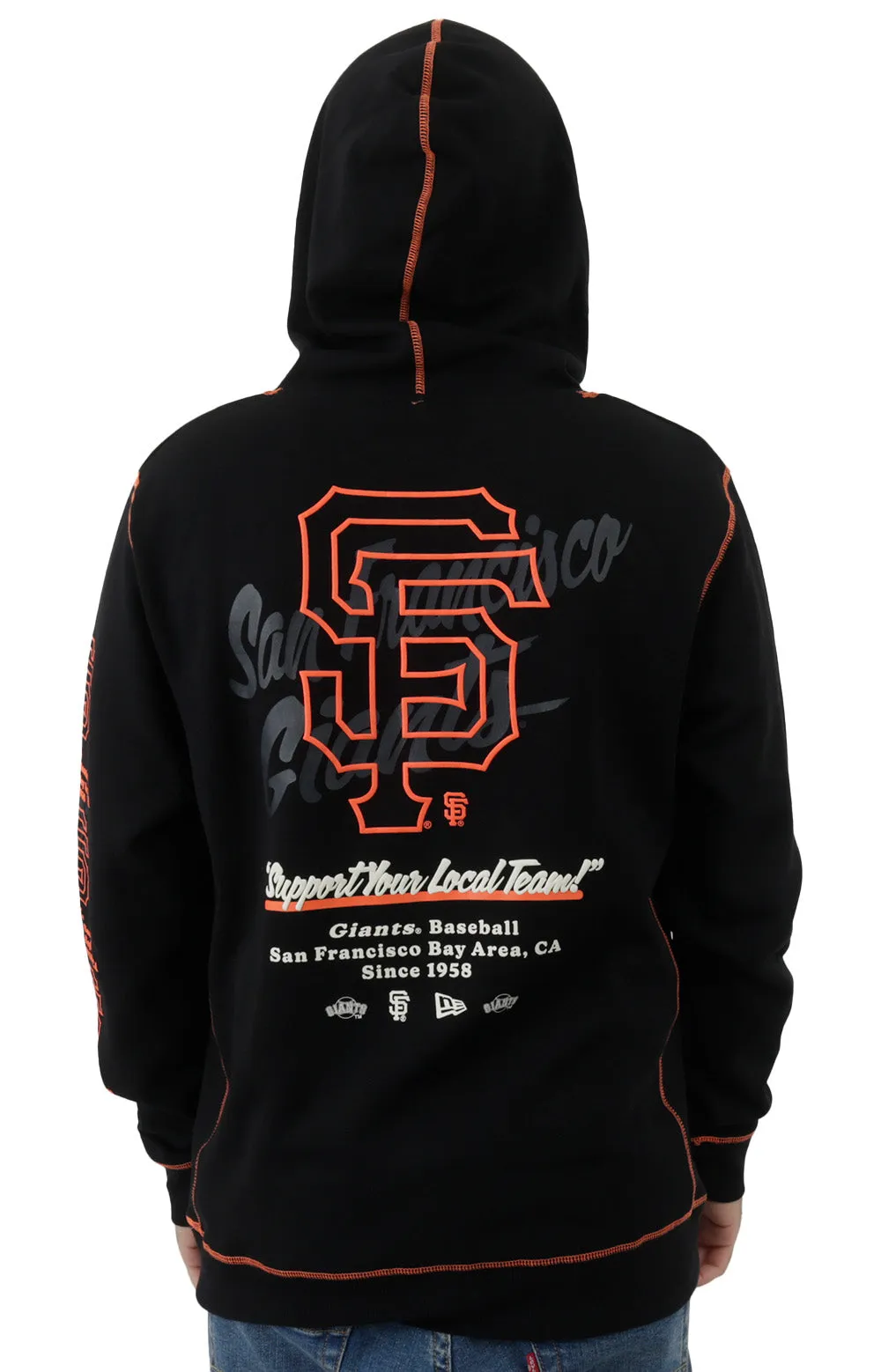 SF Giants Split Logo Classic Pullover Hoodie