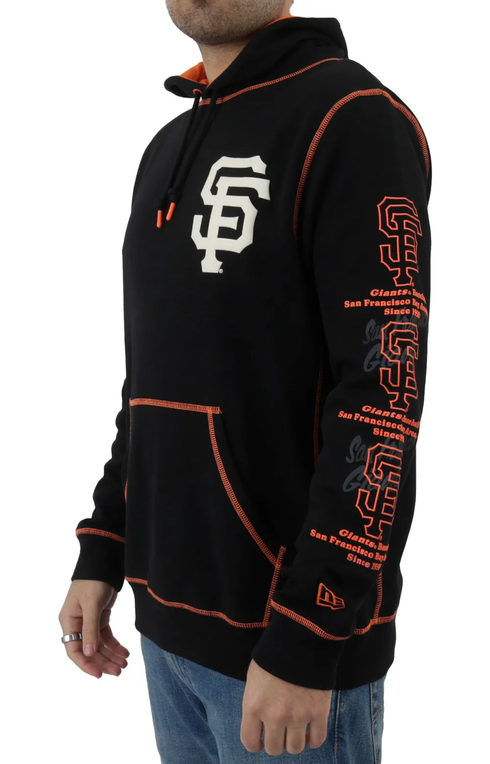 SF Giants Split Logo Classic Pullover Hoodie