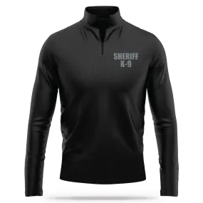 [SHERIFF K9] Performance Quarter Zip [BLK/GRY]