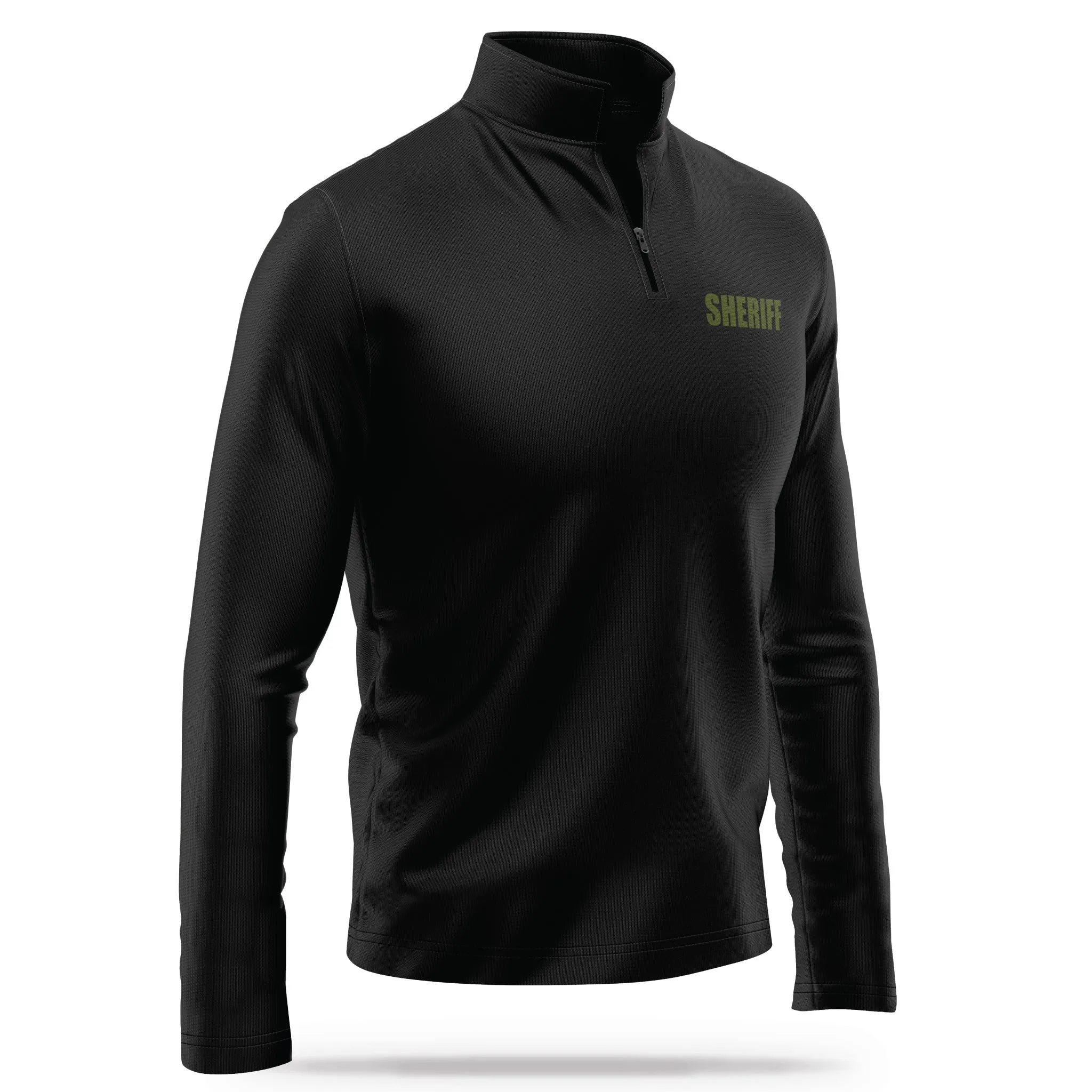 [SHERIFF] Performance Quarter Zip [BLK/GRN]