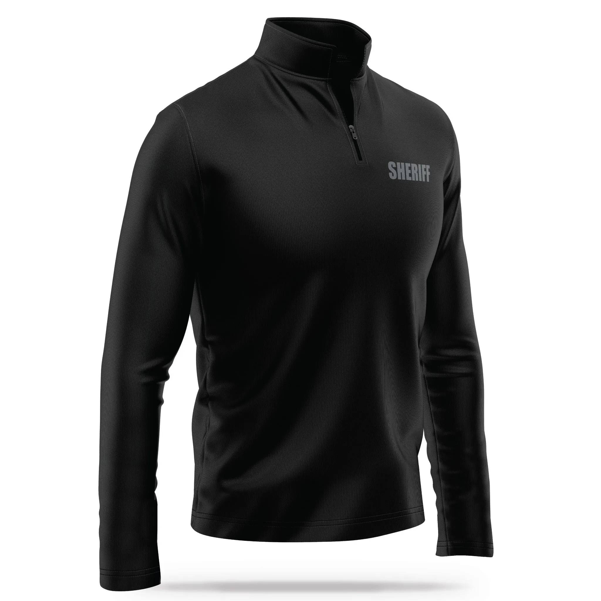 [SHERIFF] Performance Quarter Zip [BLK/GRY]