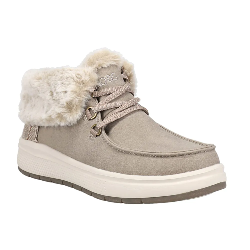 Skipper Wave Cozy Queen Round Toe Lace Up Booties