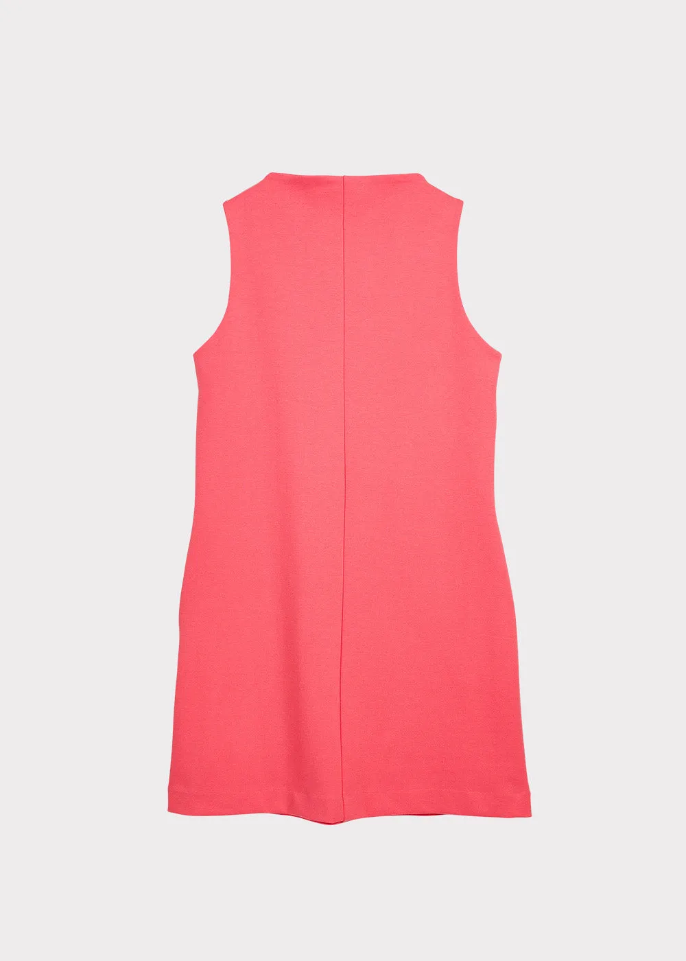 Sleeveless Midi Dress Coral Red