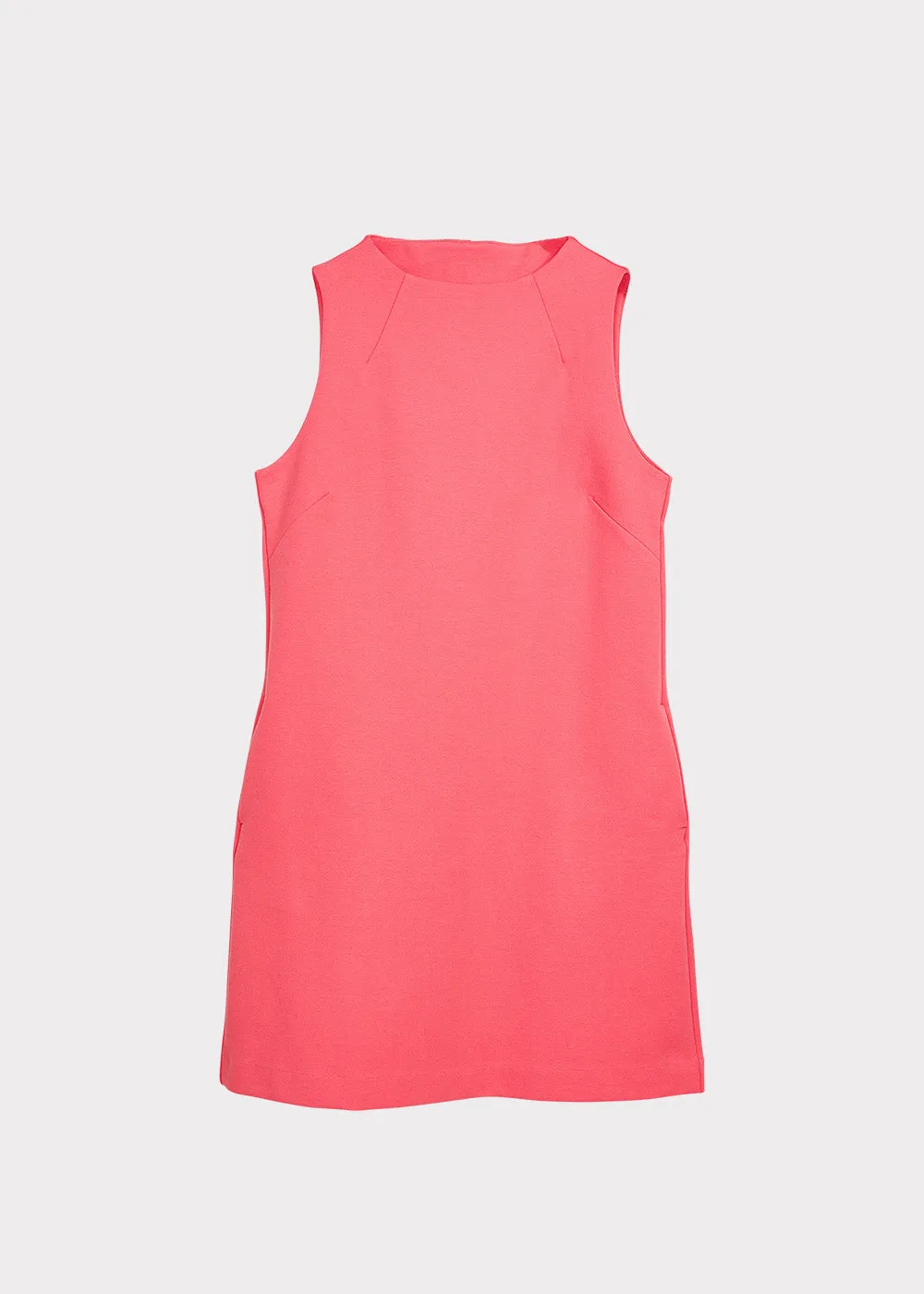 Sleeveless Midi Dress Coral Red