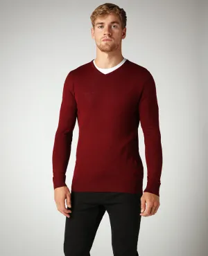 Slim Fit Merino Wool-Blend V-Neck Sweater