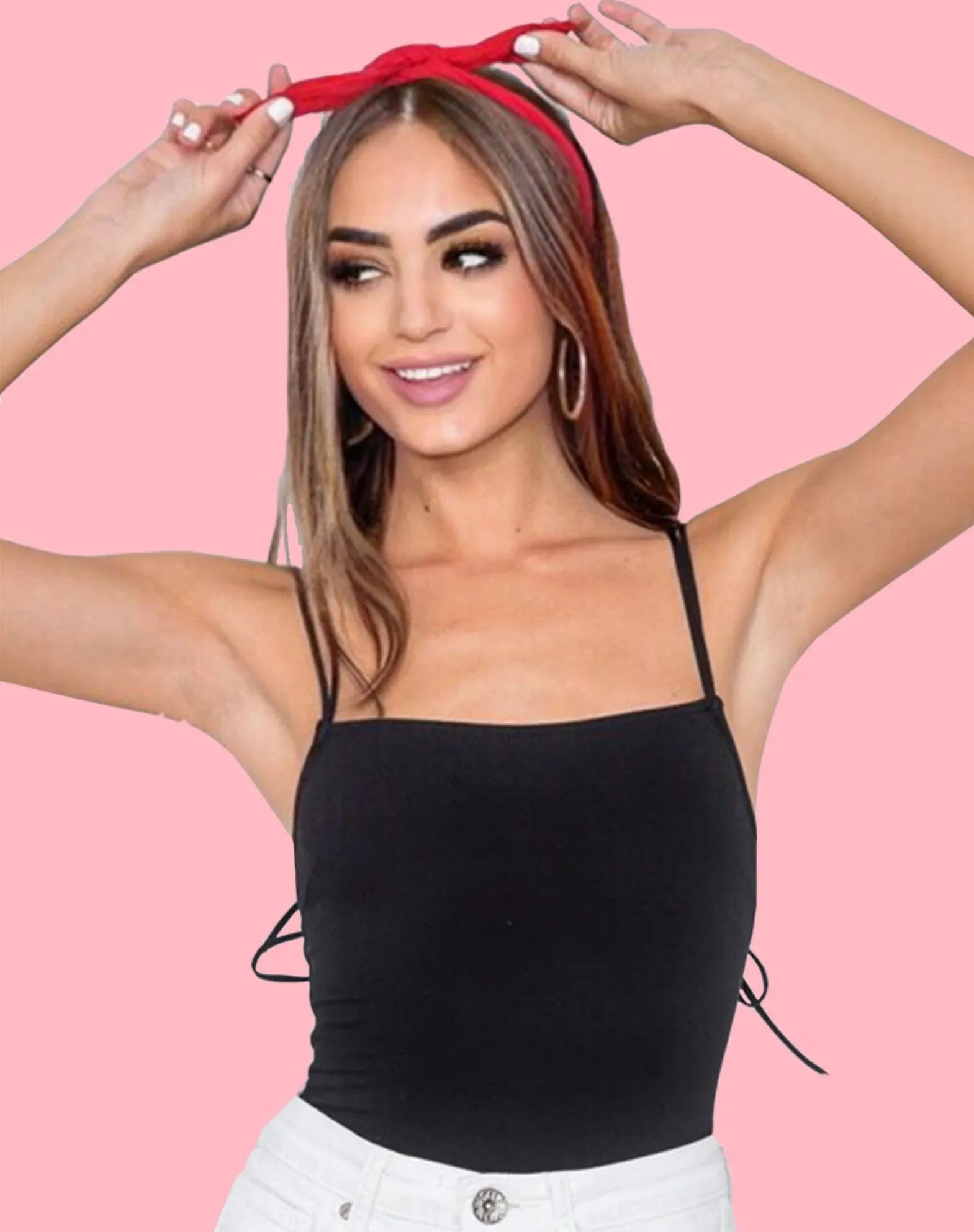 Strappy Back Tie Bodysuit