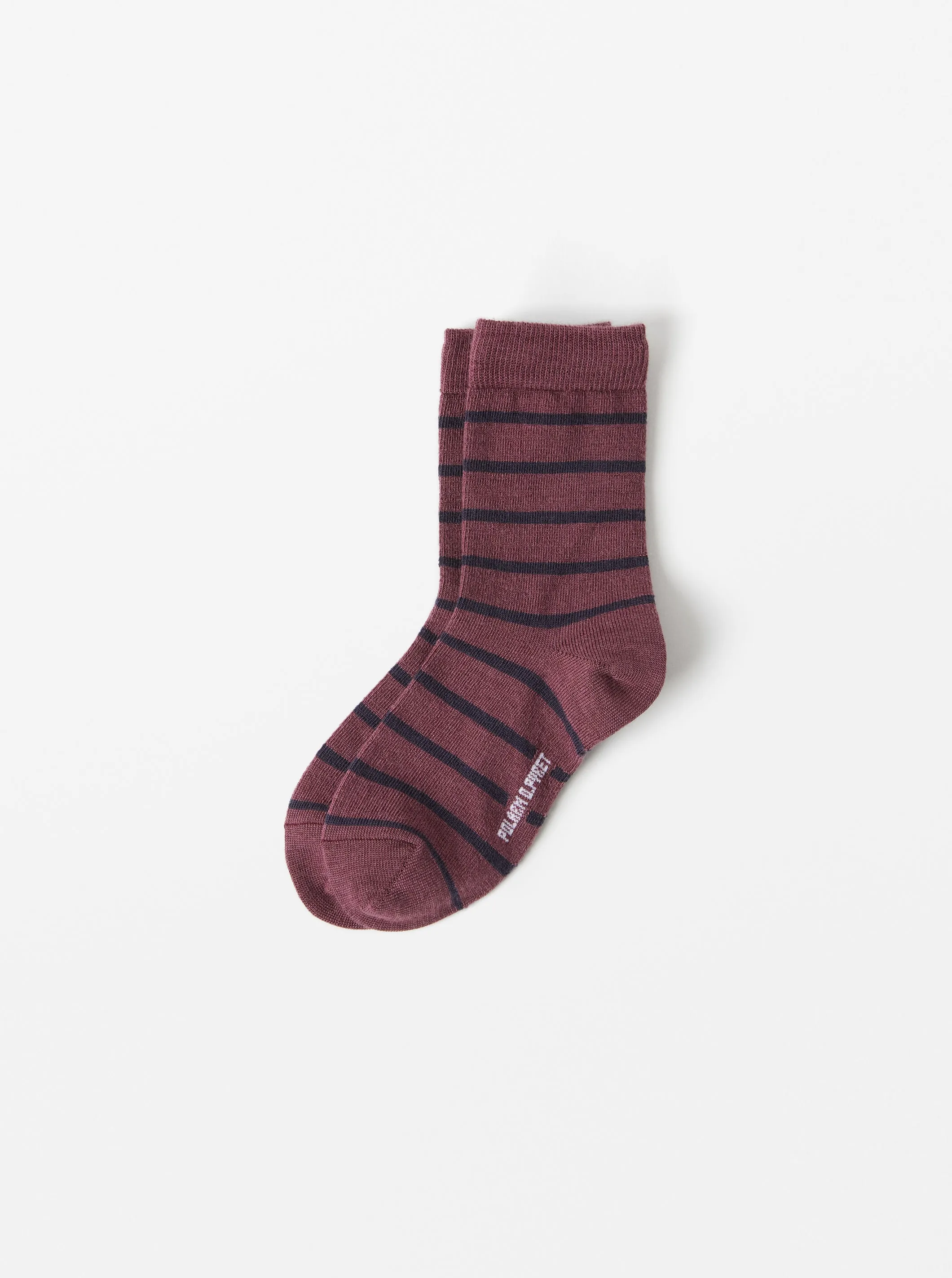 Striped Merino Wool Kids Socks