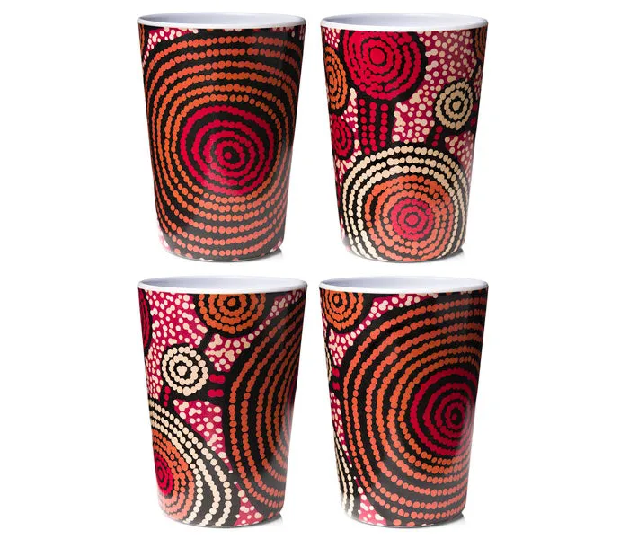 Teddy Gibson Melamine Tumblers (x4)