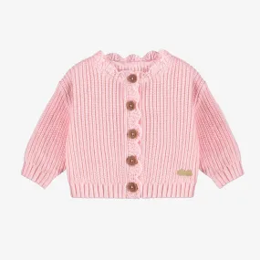 The Adelyn Ribbed Knit Cardigan - BABY