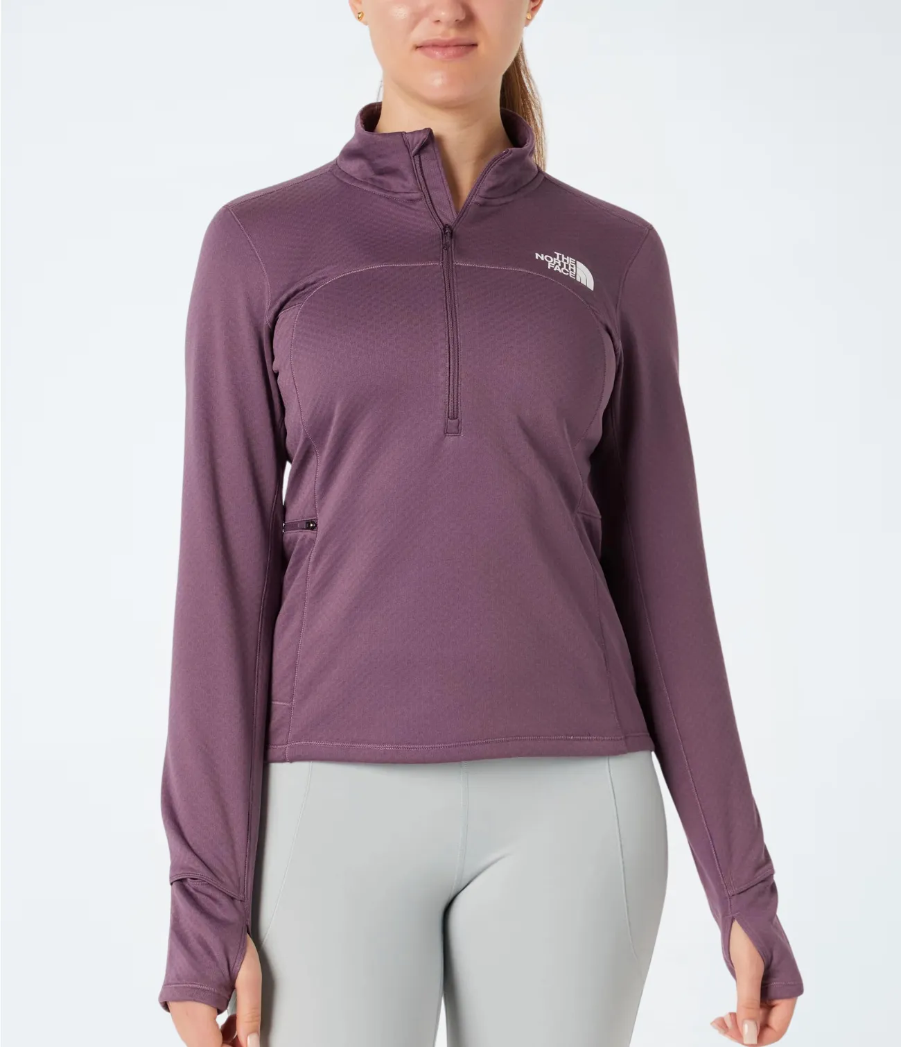 The North Face Women’s Winter Warm Pro ¼ Zip in Midnight Mauve