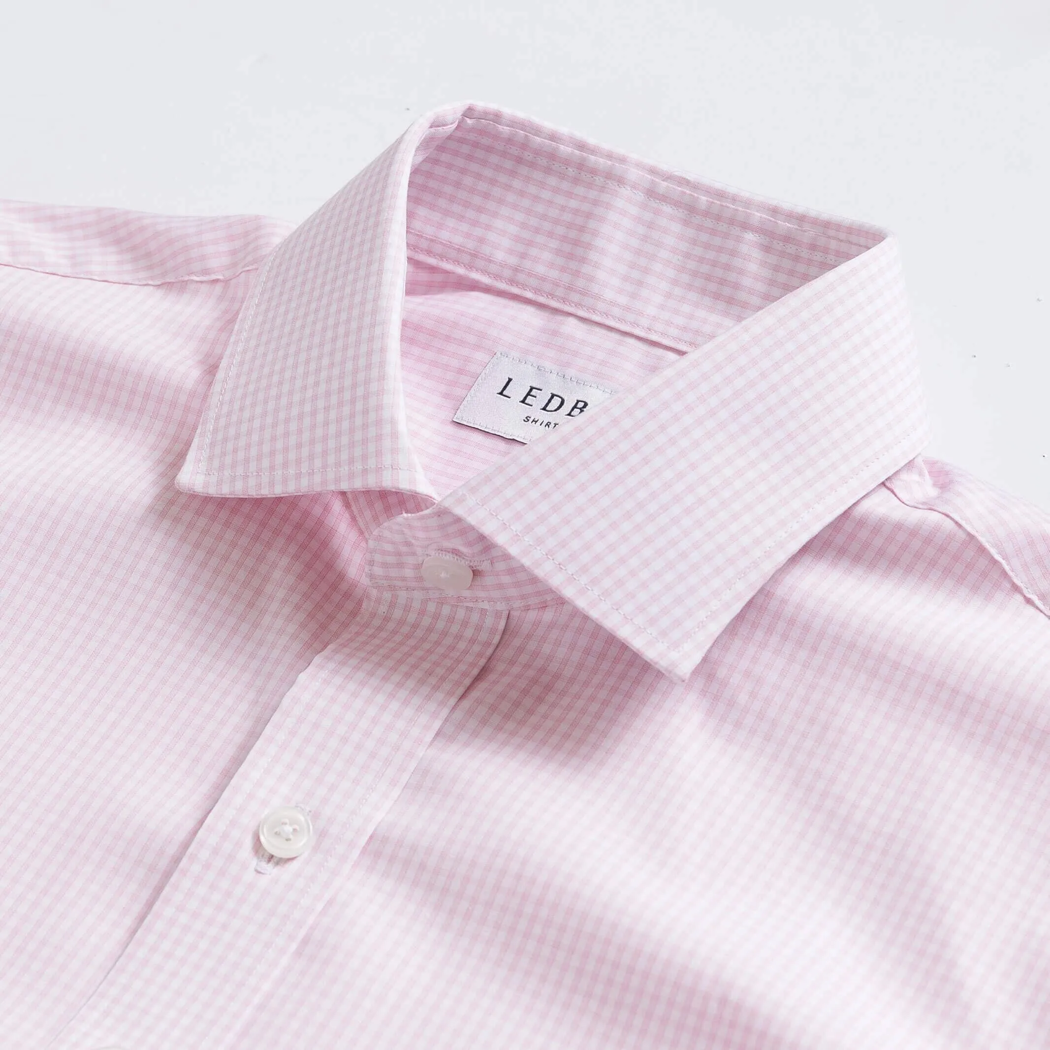 The Pink Kent Gingham Custom Shirt