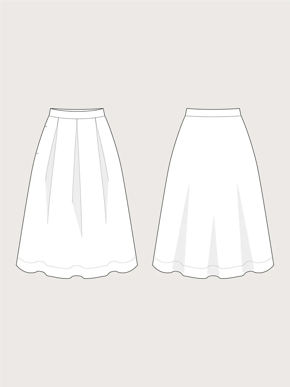 Three Pleat Skirt