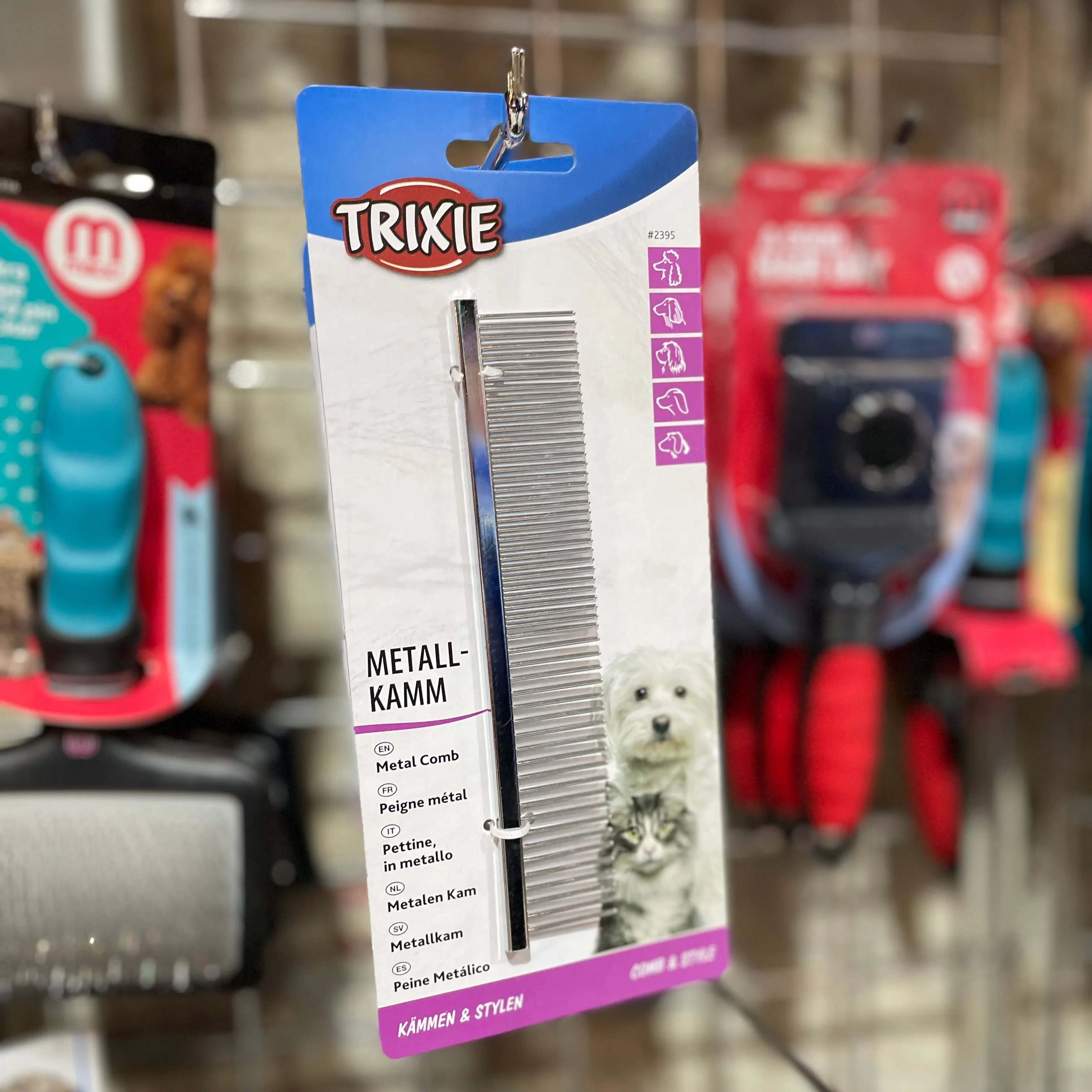 Trixie Metal Comb with Fine & Wide Teeth