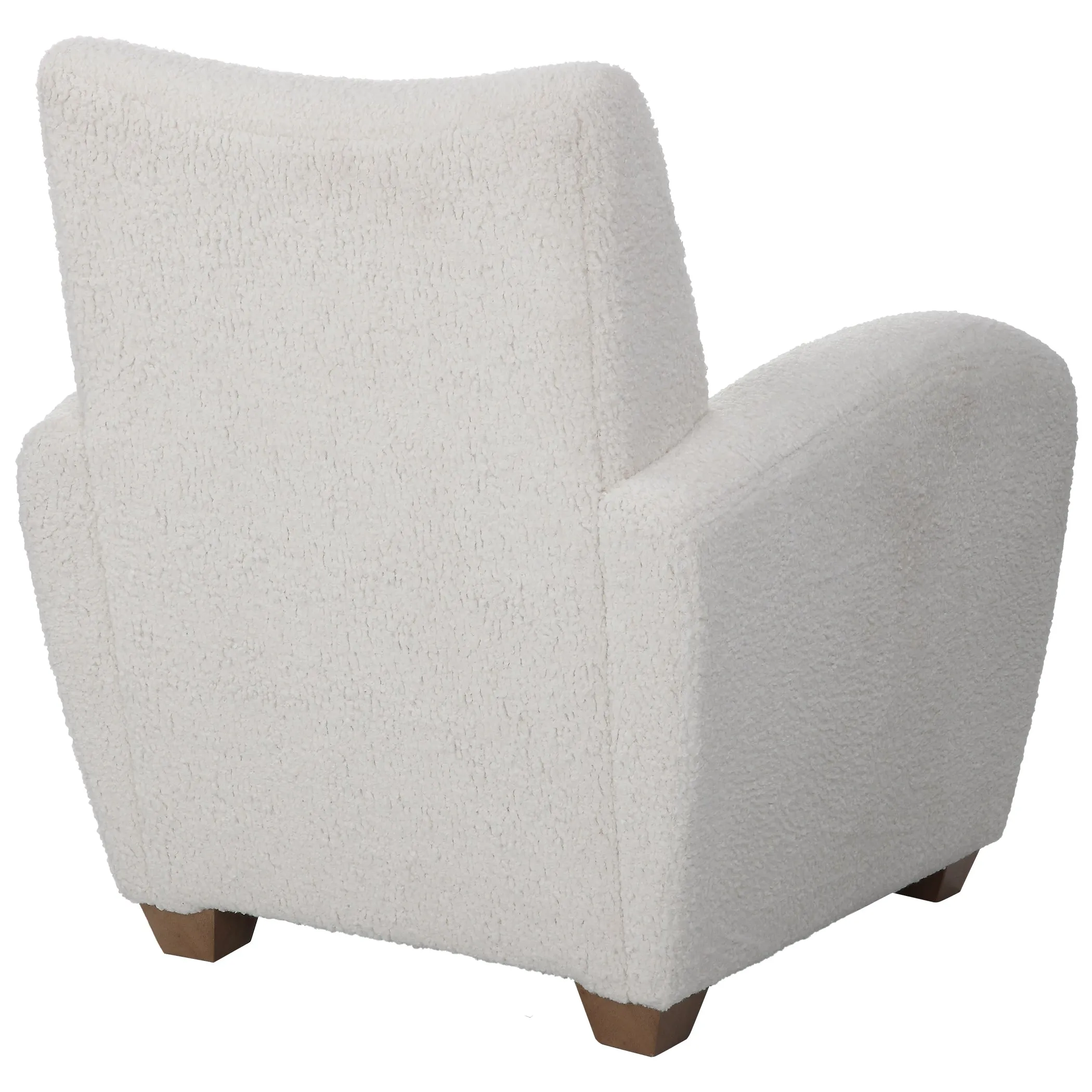 Uttermost Teddy White Shearling Accent Chair