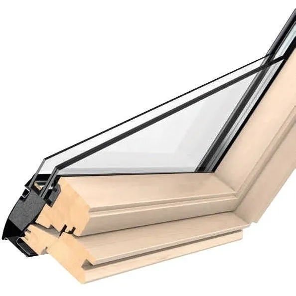 VELUX Centre-Pivot Natural Pine Finish Conservation Roof Windows