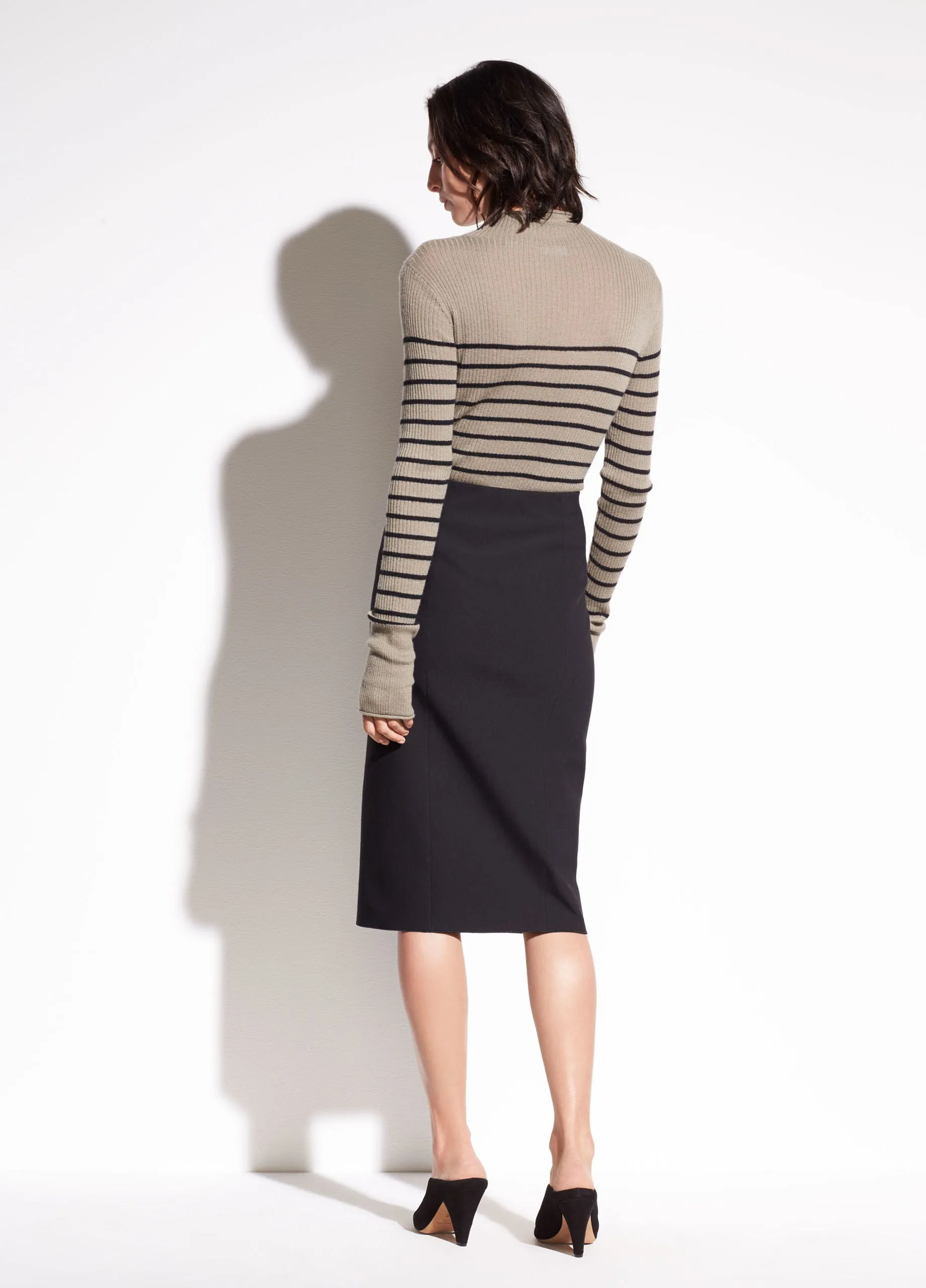 Vince - Stretch Ponte Pencil Skirt