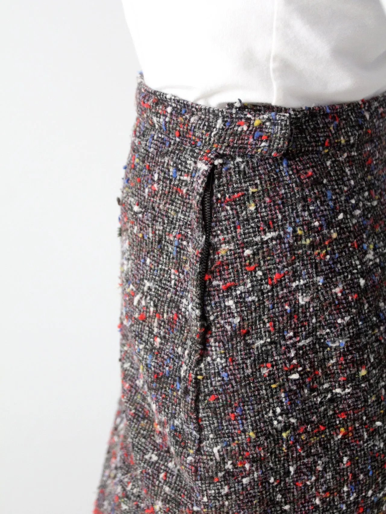 vintage 50s tweed pencil skirt