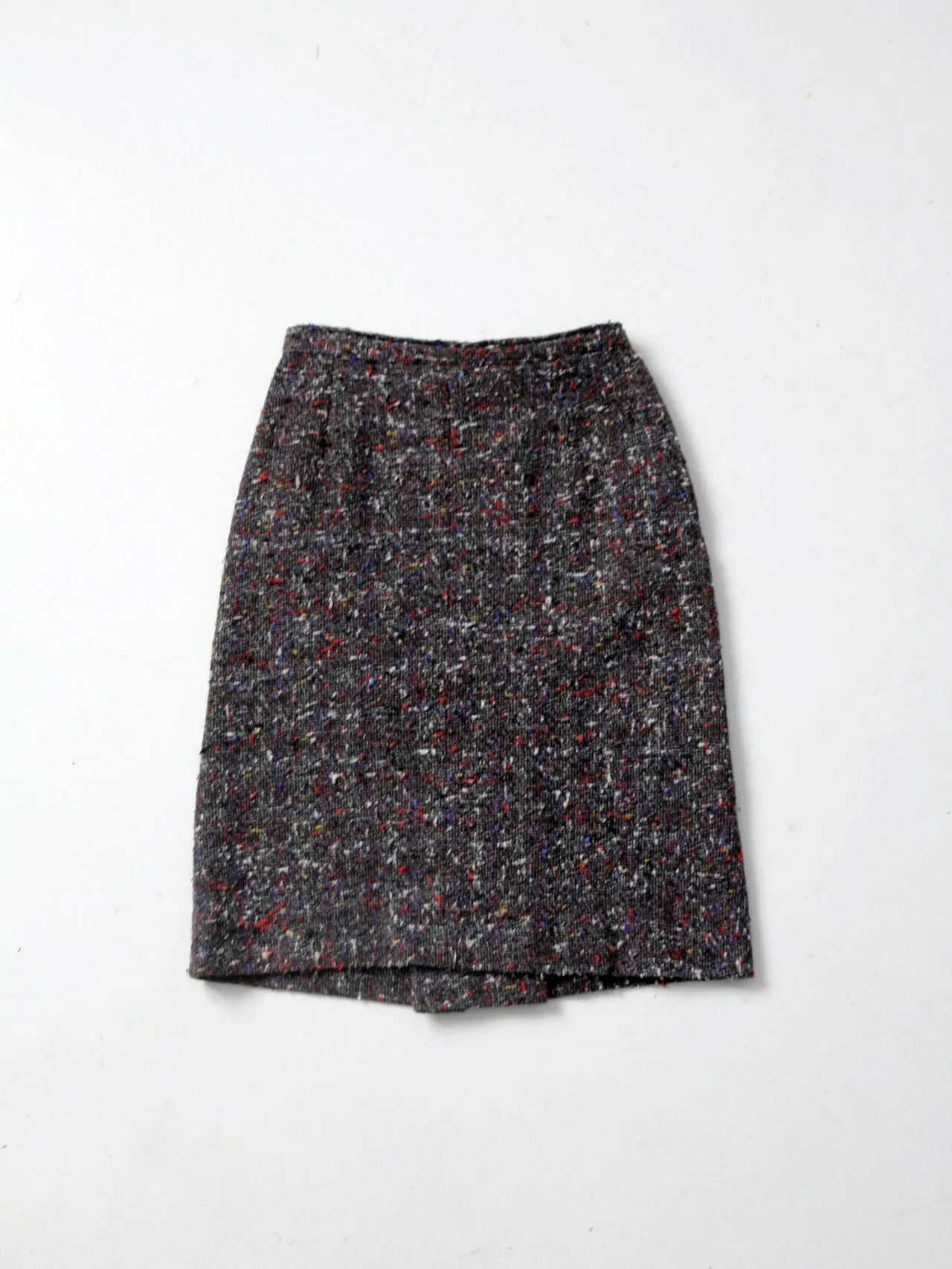 vintage 50s tweed pencil skirt