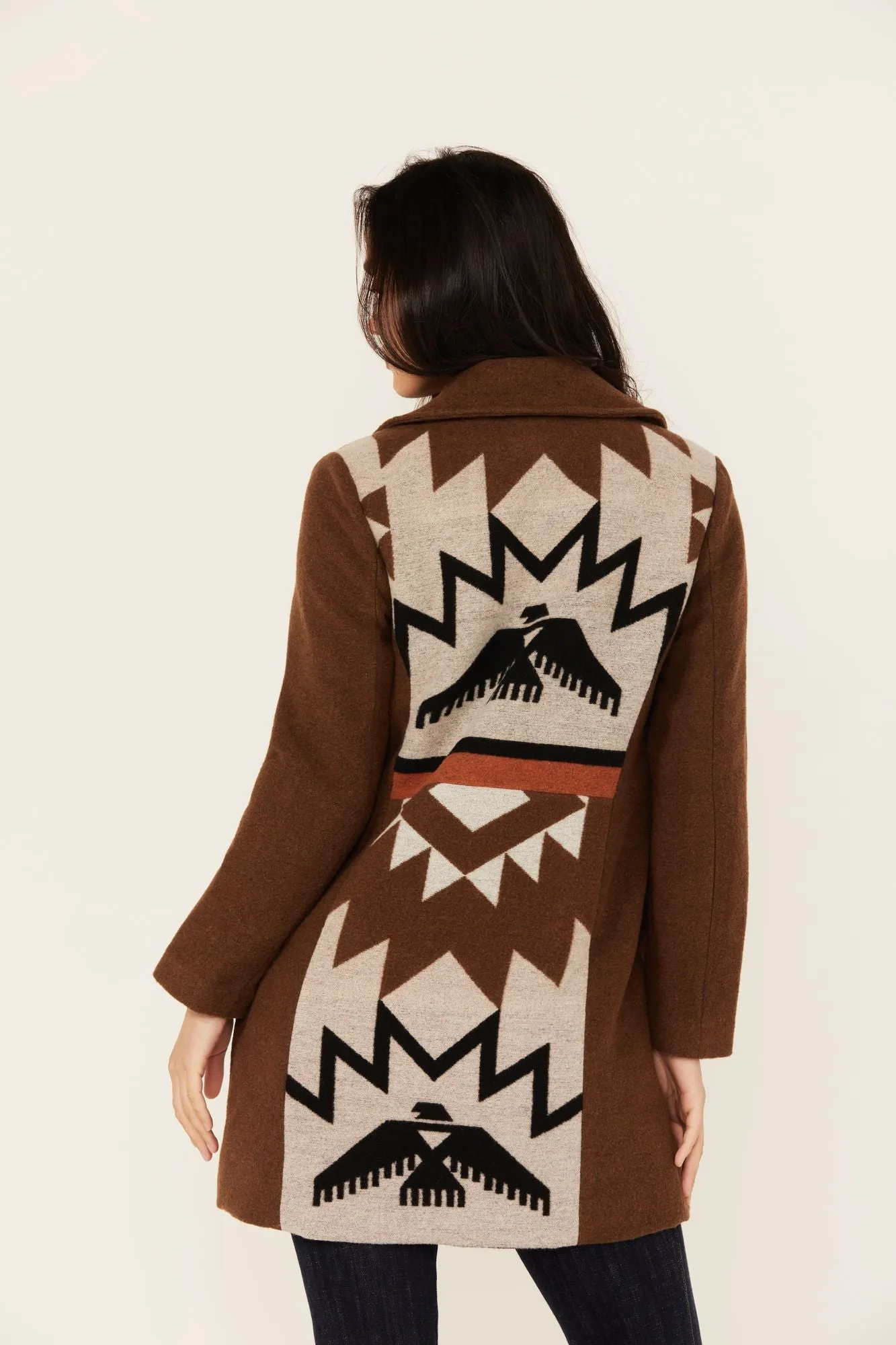 Winton Southwestern Print Button-Down Coat