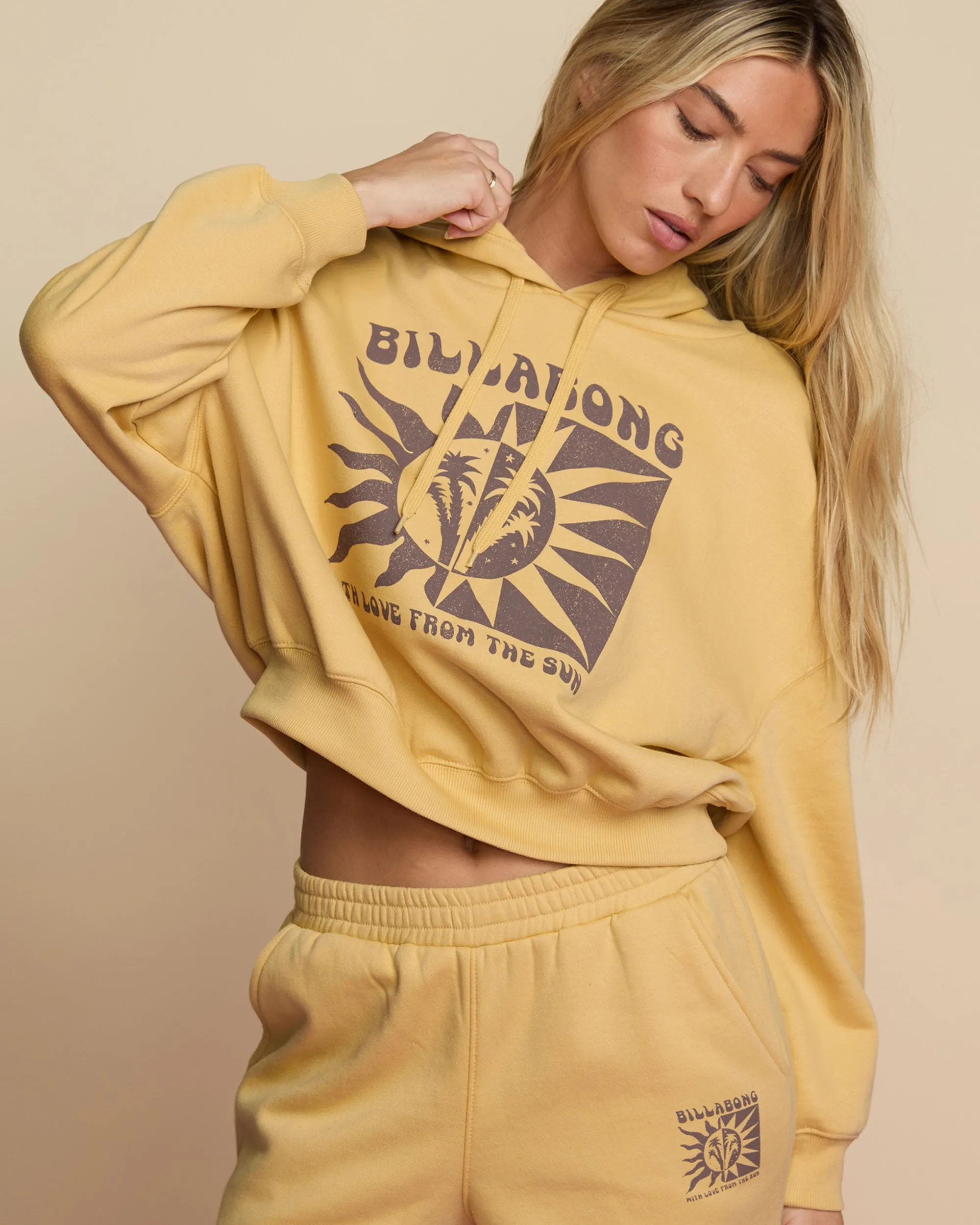 With Love From The Sun Hoodie - Pale Yellow