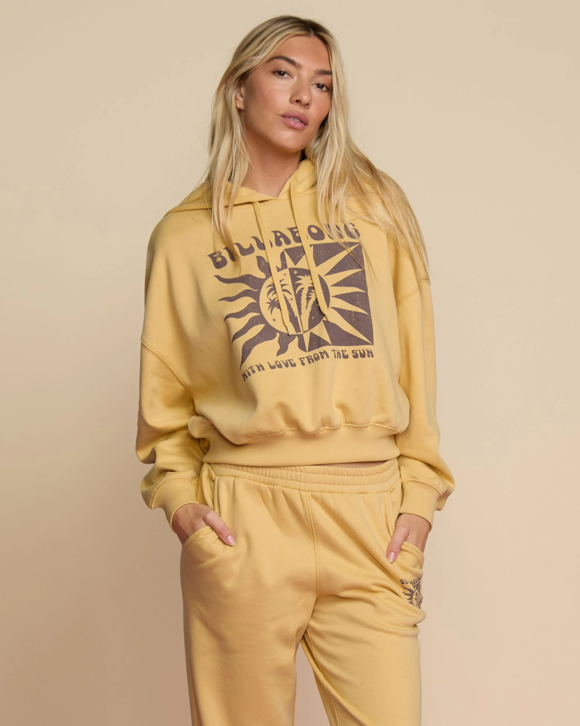 With Love From The Sun Hoodie - Pale Yellow