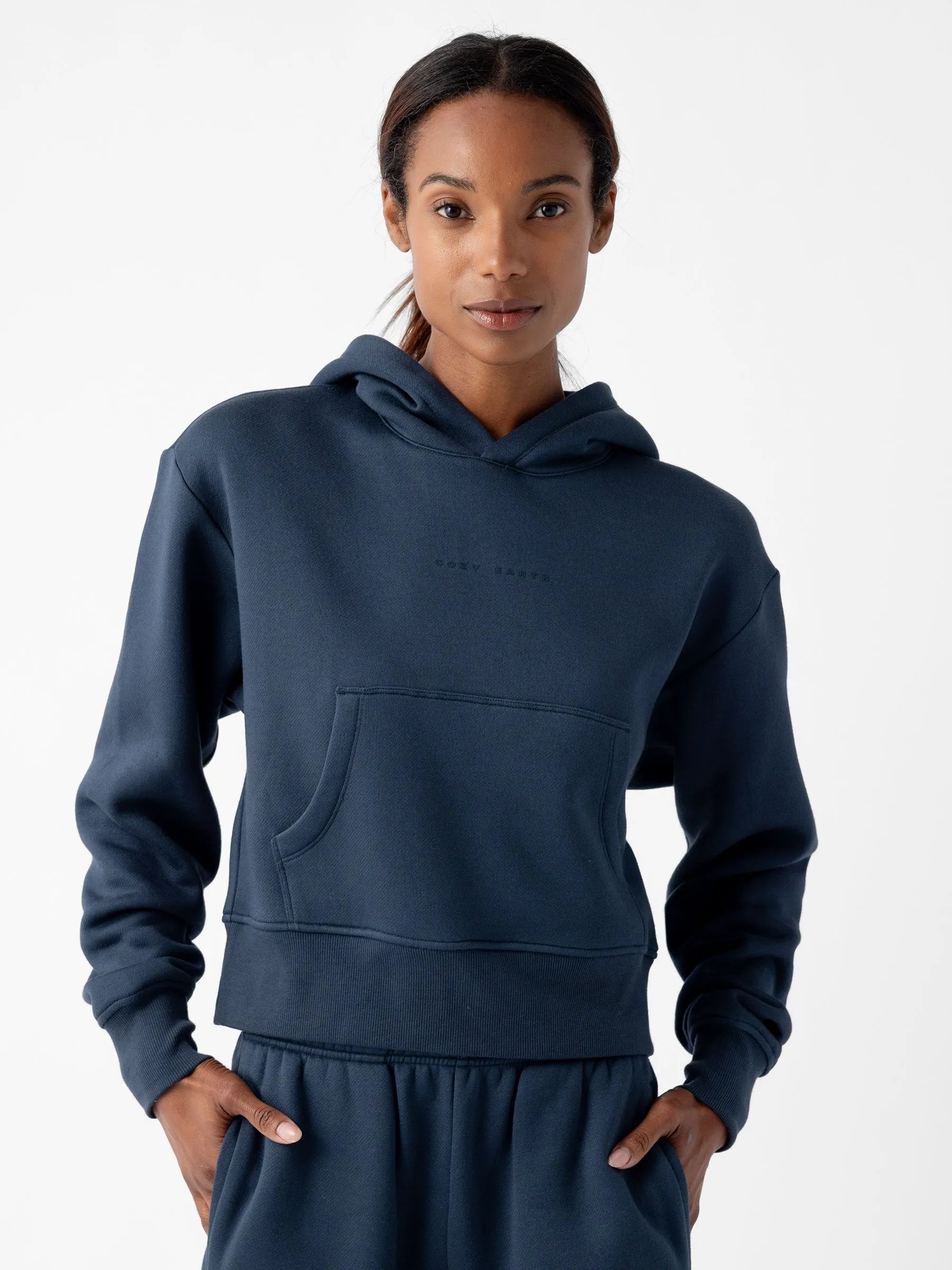 Women's CityScape Cropped Hoodie