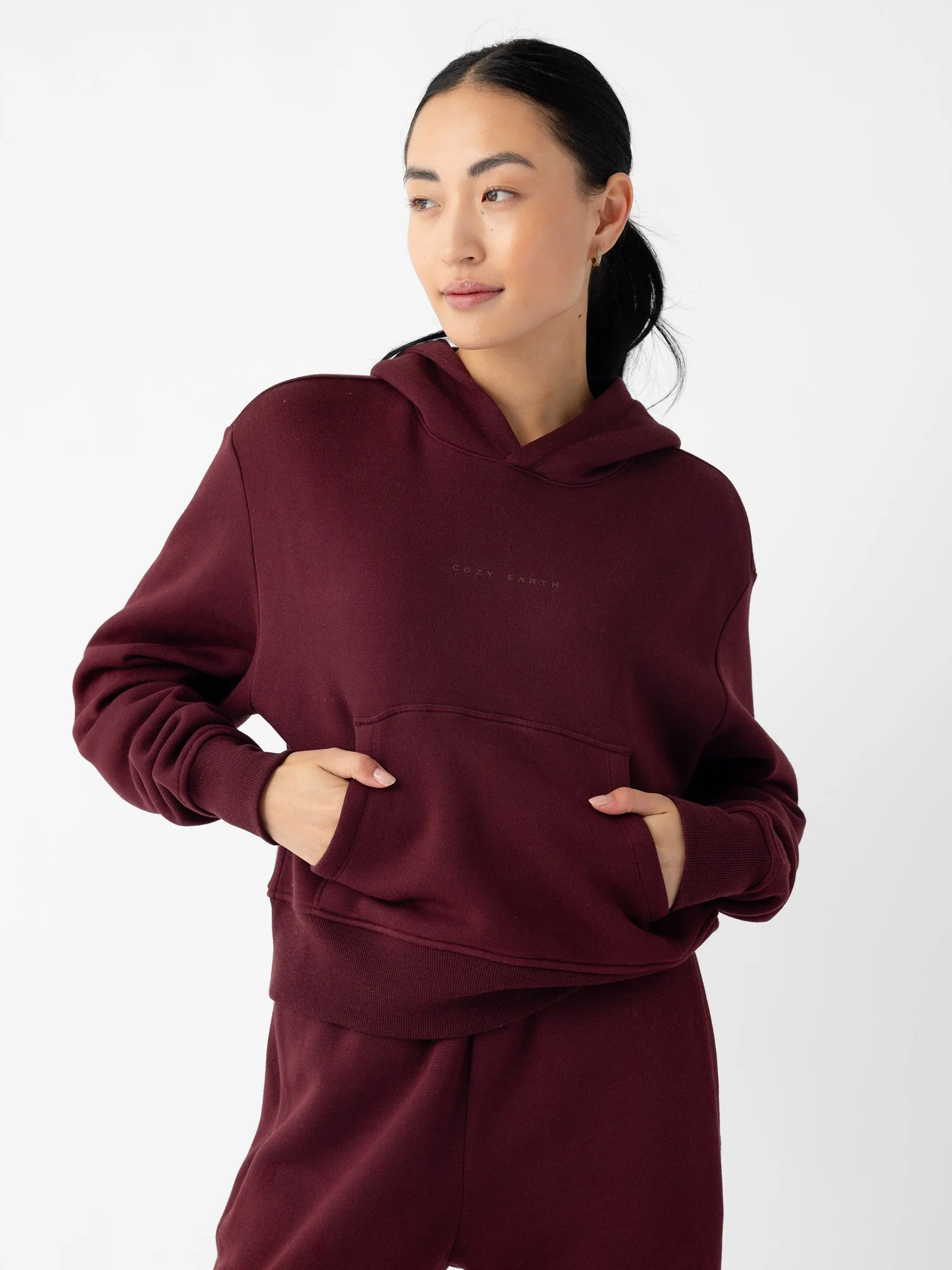 Women's CityScape Cropped Hoodie