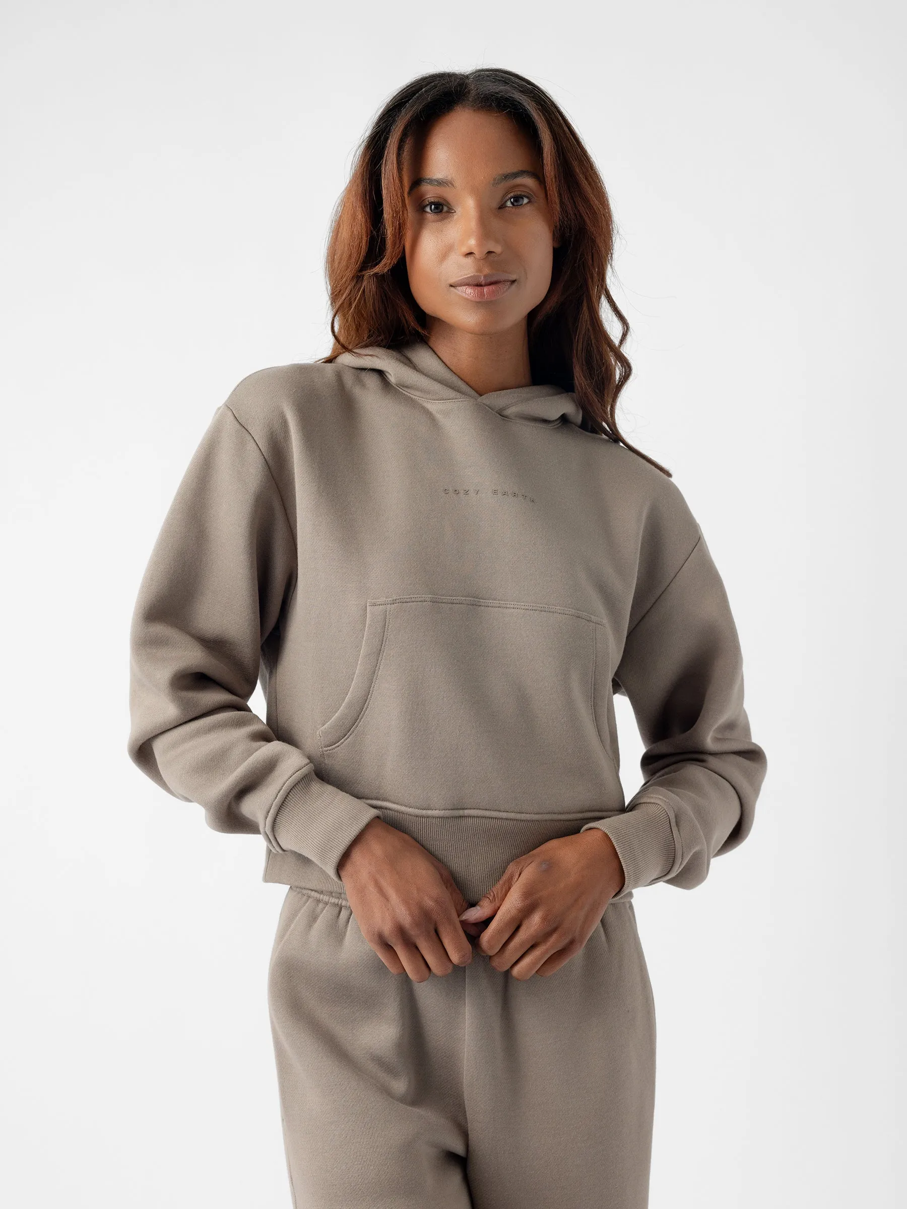 Women's CityScape Cropped Hoodie