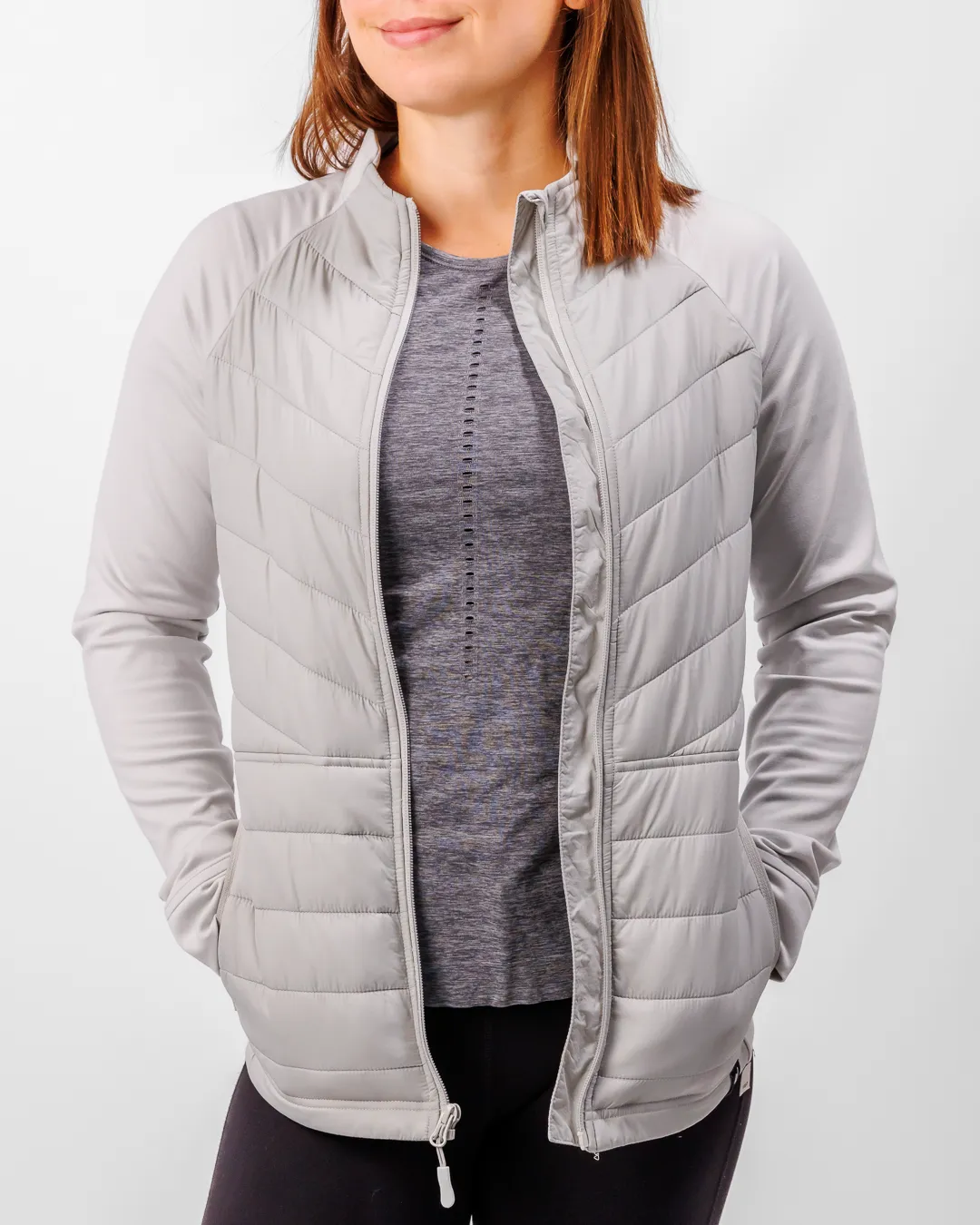 Women's Range Puffer Jacket - Cool Gray