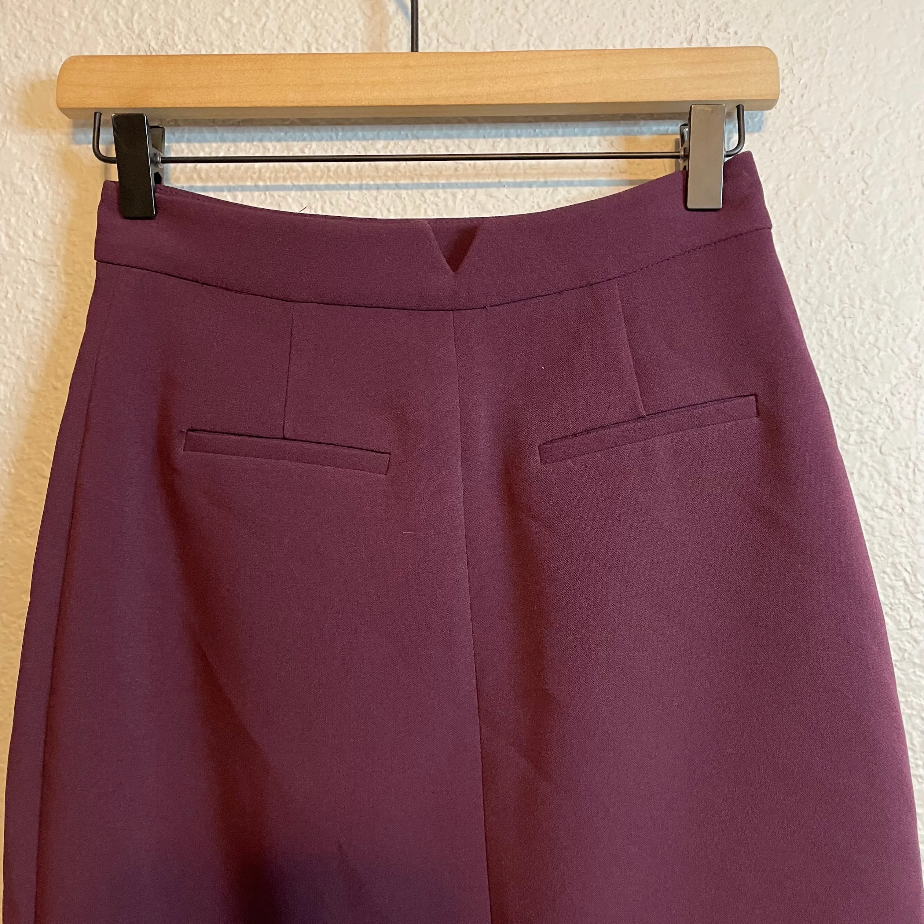 Wrap Button Pencil Skirt