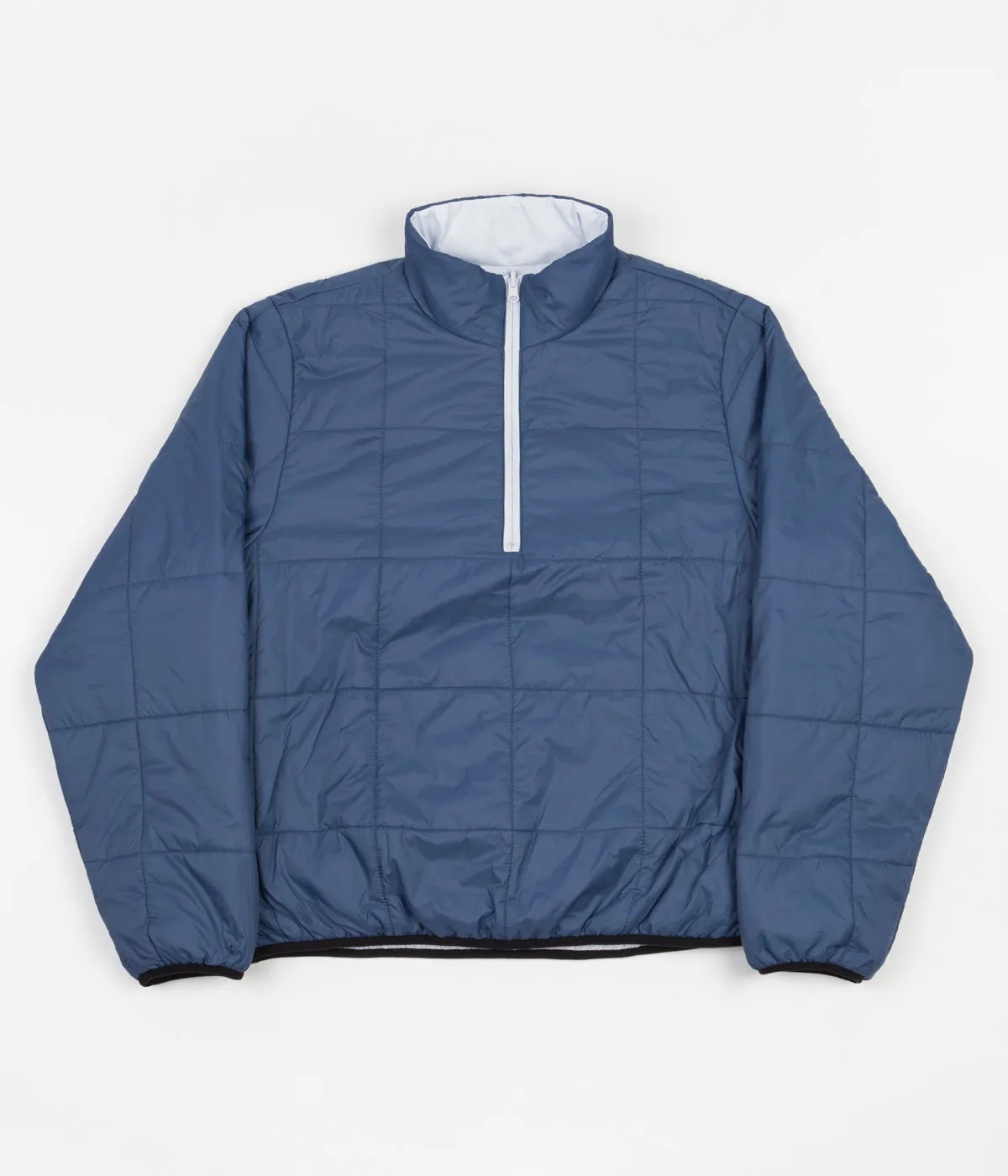 Yardsale Reversible Half-Zip Puffer Jacket - Light Grey / Blue